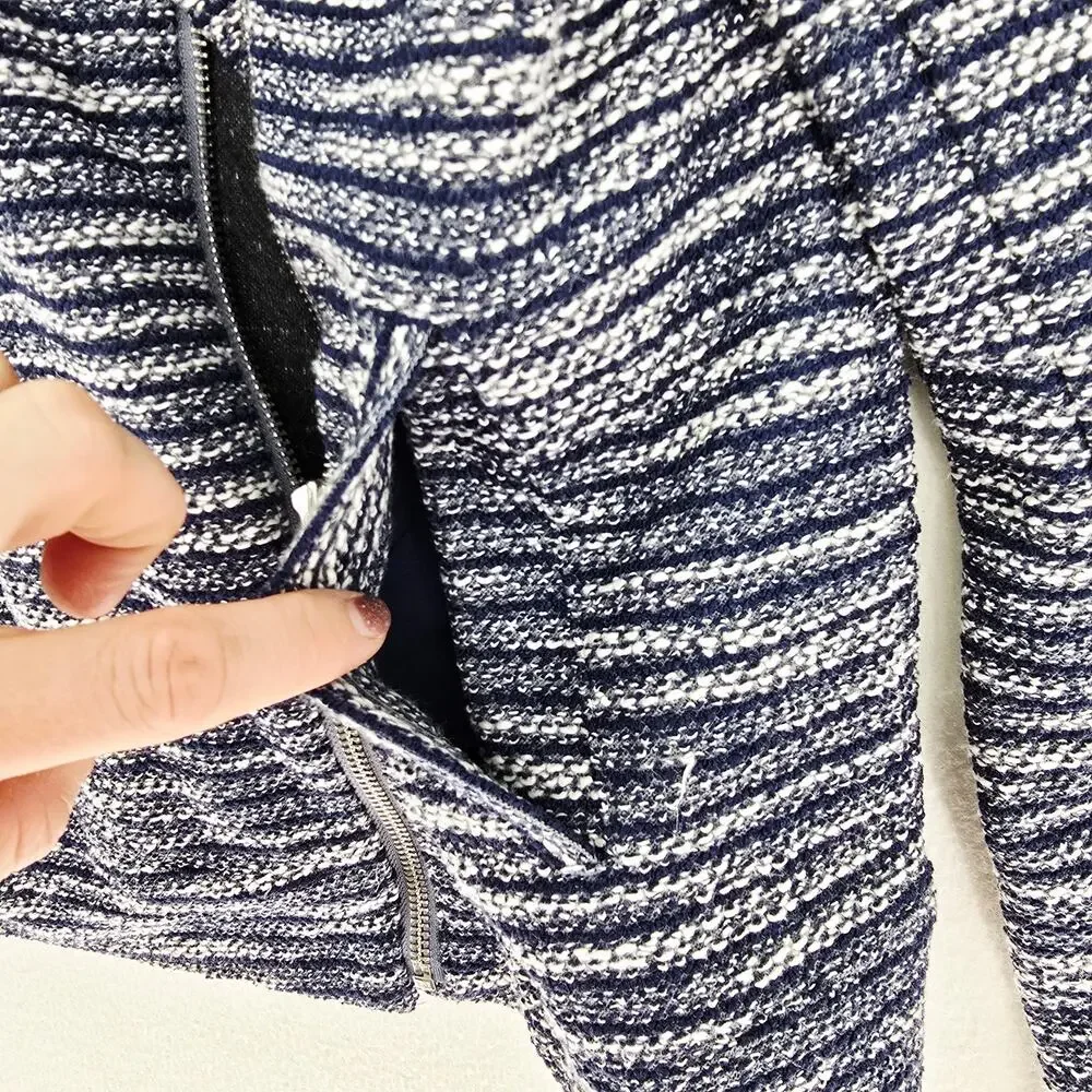 LOFT asymmetric zipper